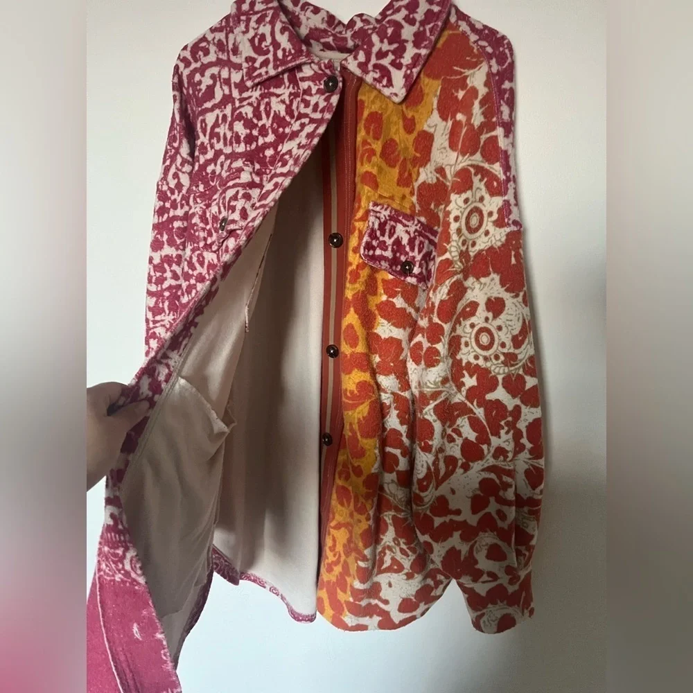 Free People Ruby printed jacket shacket floral